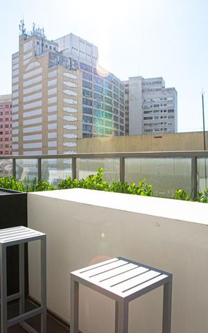 Studio para alugar com 45m², 1 quarto e sem vaga Studio para alugar com 45m², 1 quarto e sem vagaÁrea comum - Terraço