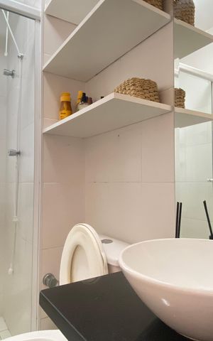 Apartamento à venda com 53m², 2 quartos e 1 vagaBanheiro