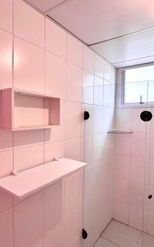 Apartamento para alugar com 40m², 2 quartos e 1 vaga Apartamento para alugar com 40m², 2 quartos e 1 vagaBanheiro 1