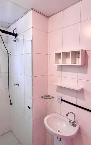 Apartamento para alugar com 40m², 2 quartos e 1 vaga Apartamento para alugar com 40m², 2 quartos e 1 vagaBanheiro 1