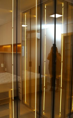 Apartamento à venda com 104m², 3 quartos e 2 vagasDetalhe armário