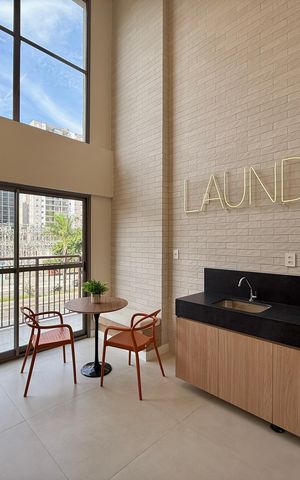 Studio à venda com 33m², 1 quarto e sem vaga Studio à venda com 33m², 1 quarto e sem vagaLavanderia