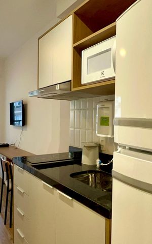 Studio à venda com 23m², 1 quarto e sem vaga Studio à venda com 23m², 1 quarto e sem vagaCozinha