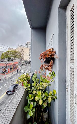 Apartamento à venda com 45m², 1 quarto e sem vagaVaranda do quarto