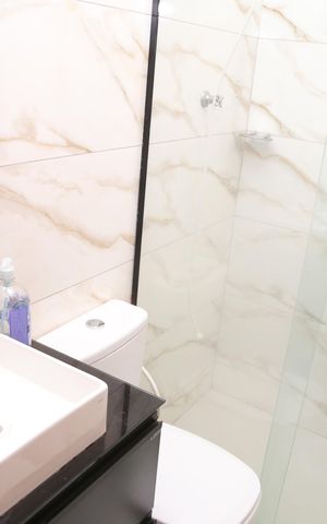 Casa à venda com 80m², 2 quartos e 1 vagaBanheiro 