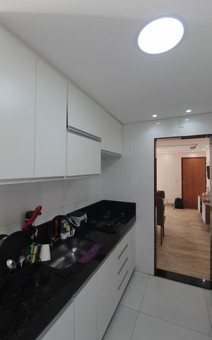 Apartamento à venda com 48m², 2 quartos e 1 vagaCozinha e Área de Serviço