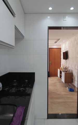 Apartamento à venda com 48m², 2 quartos e 1 vagaCozinha e Área de Serviço