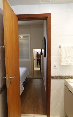 Apartamento à venda com 85m², 3 quartos e 2 vagasBanheiro da Suíte
