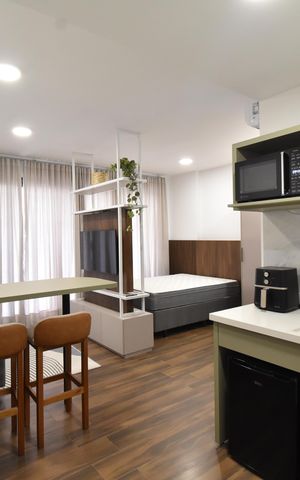 Studio para alugar com 32m², 1 quarto e sem vagaStudio