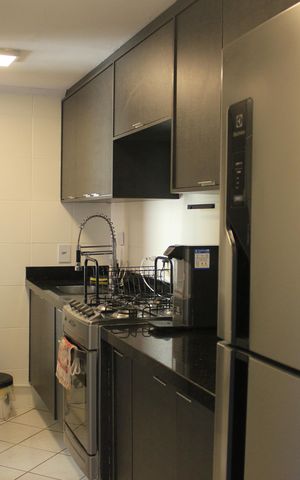 Apartamento à venda com 64m², 1 quarto e 1 vagaCozinha 
