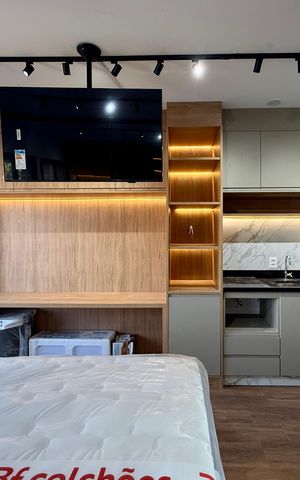 Studio à venda com 24m², 1 quarto e sem vaga Studio à venda com 24m², 1 quarto e sem vagaQuarto
