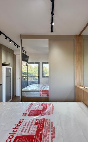 Studio à venda com 24m², 1 quarto e sem vaga Studio à venda com 24m², 1 quarto e sem vagaQuarto