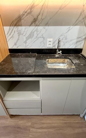 Studio à venda com 24m², 1 quarto e sem vaga Studio à venda com 24m², 1 quarto e sem vagaCozinha