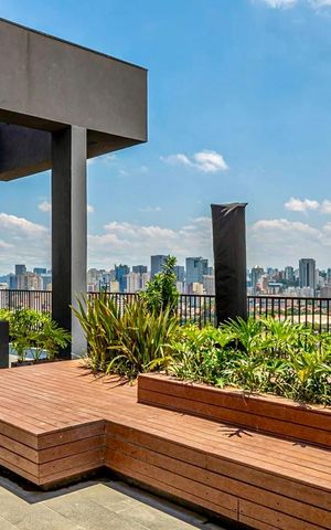 Studio à venda com 24m², 1 quarto e sem vaga Studio à venda com 24m², 1 quarto e sem vagaTerraço