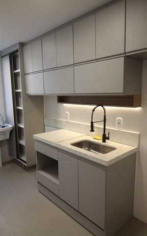 Apartamento para alugar com 57m², 2 quartos e 1 vagaCozinha e Área de Serviço