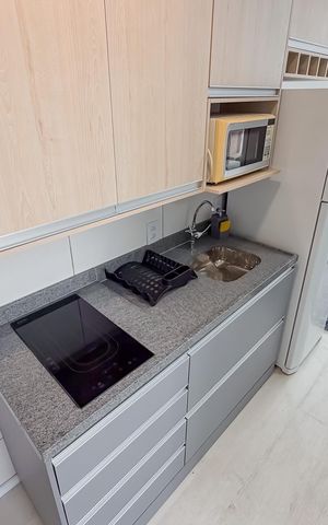 Studio para alugar com 28m², 1 quarto e sem vaga Studio para alugar com 28m², 1 quarto e sem vagaCozinha