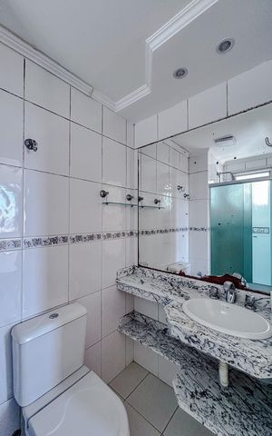Apartamento para alugar com 64m², 3 quartos e 2 vagasBanheiro da Suíte