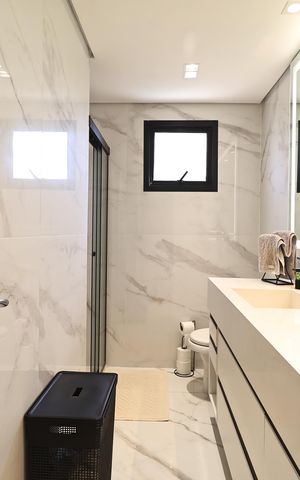 Apartamento à venda com 132m², 3 quartos e 2 vagas Apartamento à venda com 132m², 3 quartos e 2 vagasBanheiro da suíte 3