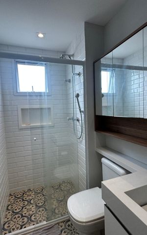Apartamento para alugar com 63m², 2 quartos e 1 vaga Apartamento para alugar com 63m², 2 quartos e 1 vagaBanheiro da Suíte