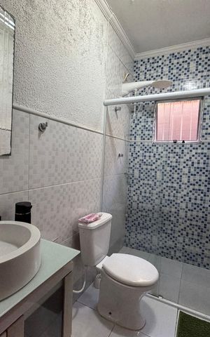 Casa de condomínio à venda com 132m², 2 quartos e 2 vagas Casa de condomínio à venda com 132m², 2 quartos e 2 vagasBanheiro