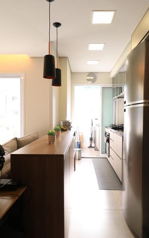 Apartamento à venda com 69m², 2 quartos e 1 vagaCozinha e Área de serviço 