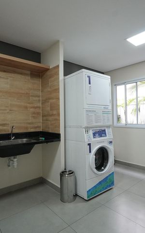 Studio para alugar com 31m², 1 quarto e sem vagaLavanderia