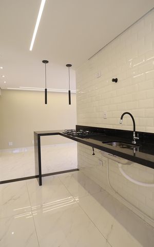 Apartamento para alugar com 58m², 2 quartos e 1 vagaCozinha e Área de Serviço