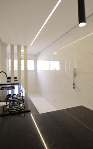 Apartamento para alugar com 58m², 2 quartos e 1 vagaCozinha e Área de Serviço