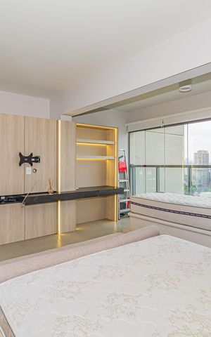 Studio para alugar com 43m², 1 quarto e 1 vaga Studio para alugar com 43m², 1 quarto e 1 vagaSala/Quarto