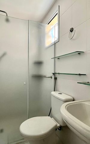 Apartamento para alugar com 54m², 2 quartos e 1 vaga Apartamento para alugar com 54m², 2 quartos e 1 vagaBanheiro da Suíte