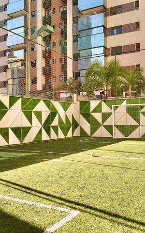 Apartamento para alugar com 82m², 3 quartos e 2 vagasÁrea comum - Quadra com Gramado