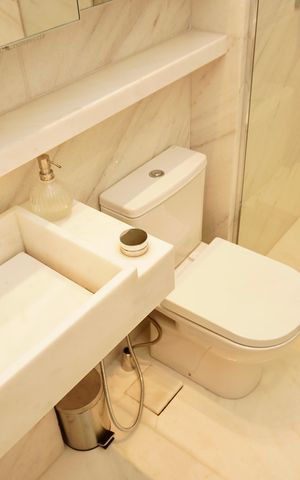 Apartamento para alugar com 82m², 3 quartos e 2 vagasBanheiro Social