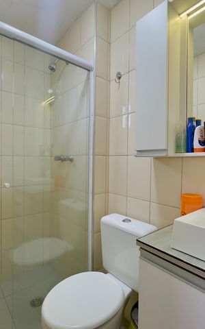 Apartamento à venda com 64m², 3 quartos e 1 vaga Apartamento à venda com 64m², 3 quartos e 1 vagaBanheiro 1