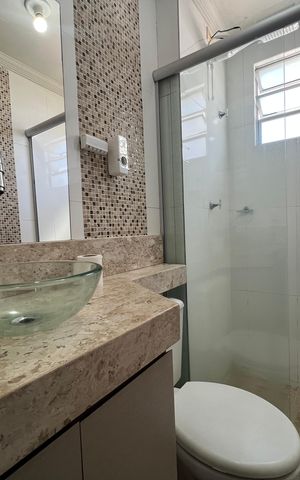 Apartamento para alugar com 55m², 2 quartos e 1 vagaBanheiro Social