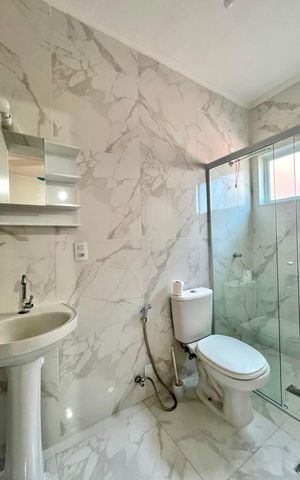 Apartamento para alugar com 104m², 3 quartos e 1 vaga Apartamento para alugar com 104m², 3 quartos e 1 vagaBanheiro da Suíte