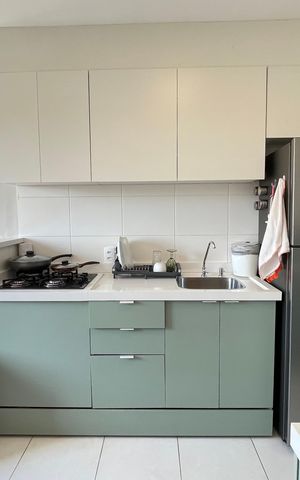 Apartamento à venda com 33m², 2 quartos e sem vaga Apartamento à venda com 33m², 2 quartos e sem vagaCozinha e Área de Serviço