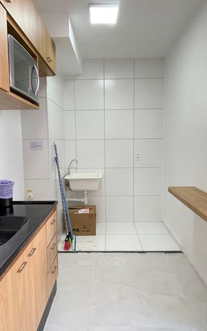 Apartamento para alugar com 38m², 2 quartos e sem vaga Apartamento para alugar com 38m², 2 quartos e sem vagaCozinha e Área de Serviço