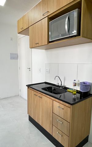 Apartamento para alugar com 38m², 2 quartos e sem vaga Apartamento para alugar com 38m², 2 quartos e sem vagaCozinha e Área de Serviço