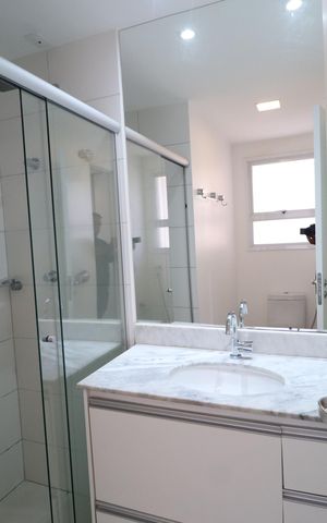 Apartamento para alugar com 107m², 3 quartos e 1 vagaBanheiro do Quarto 1