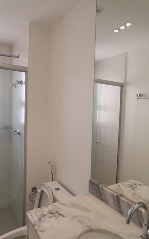 Apartamento para alugar com 107m², 3 quartos e 1 vagaBanheiro do Quarto 2