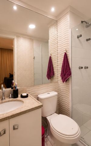 Apartamento à venda com 110m², 3 quartos e 2 vagas Apartamento à venda com 110m², 3 quartos e 2 vagasBanheiro