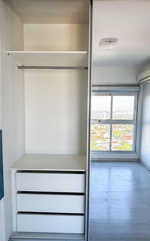 Apartamento para alugar com 37m², 1 quarto e 1 vaga