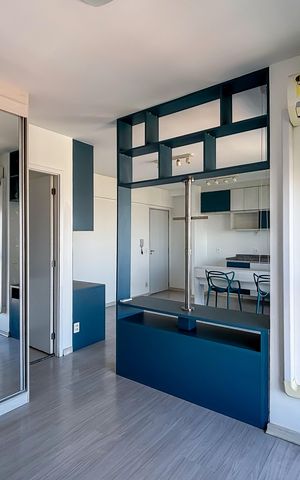 Apartamento para alugar com 37m², 1 quarto e 1 vaga