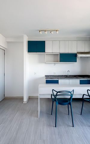 Apartamento para alugar com 37m², 1 quarto e 1 vaga