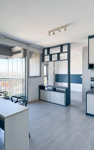 Apartamento para alugar com 37m², 1 quarto e 1 vaga