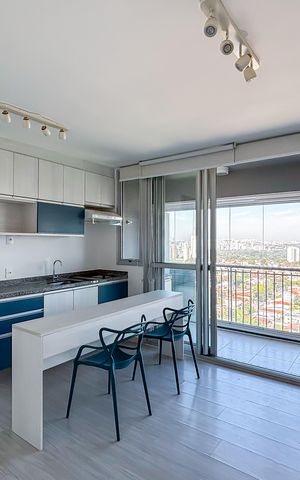 Apartamento para alugar com 37m², 1 quarto e 1 vaga