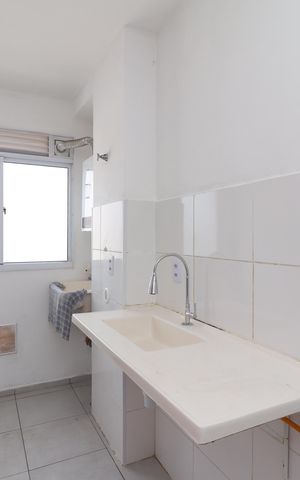 Apartamento para alugar com 44m², 2 quartos e 1 vagaCozinha e Área de Serviço