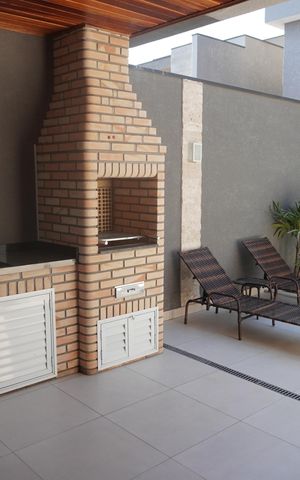 Casa de condomínio à venda com 144m², 2 quartos e 2 vagasÁrea gourmet