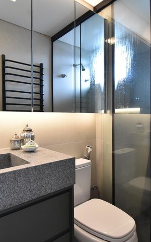 Apartamento para alugar com 136m², 3 quartos e 2 vagasBanheiro da Suíte 1