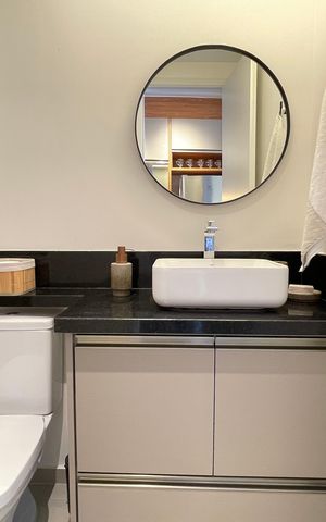 Studio para alugar com 25m², 1 quarto e sem vaga Studio para alugar com 25m², 1 quarto e sem vagaBanheiro